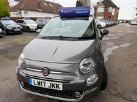 Used Fiat 500 Lounge 69 HP (50 kW) 2017 Grey Cabriolet