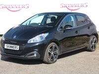 Used Peugeot 208 GT-line 110 HP (80 kW) 2019 Black Hatchback