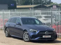 Used Mercedes C200 AMG line 2024 Blue Estate