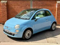 Used Fiat 500 Lounge 69 HP (50 kW) 2012 Blue Hatchback