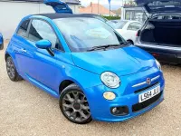 Used Fiat 500 S 2014 Blue Cabriolet