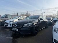 Used Mercedes A200 AMG line 2017 Black Hatchback