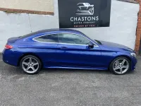 Used Mercedes C220 AMG line 170 HP (125 kW) 2017 Blue Coupe