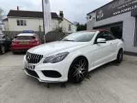 Used Mercedes E220 AMG Line Premium 177 HP (130 kW) 2015 White Cabriolet