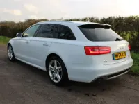 Begagnad Audi A6 S-Line 190 HK (139 kW) 2014 Vit Kombi