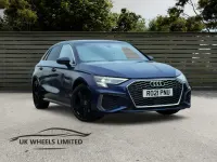 Used Audi A3 Sportback S-Line 110 HP (80 kW) 2021 Blue Hatchback