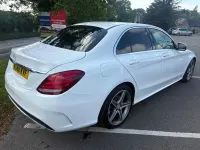 Begagnad Mercedes C250 AMG line 204 HK (150 kW) 2016 Vit Sedan