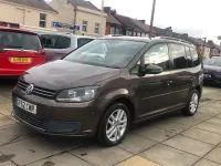 Used VW Touran SE 105 HP (77 kW) 2012 Brown MPV