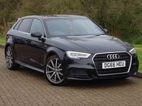 Used Audi A3 Sportback S-Line 2016 Black Hatchback