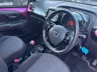 Used Toyota Aygo X-cite 72 HP (52 kW) 2018 Purple Hatchback