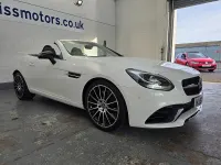 Used Mercedes SLC200 AMG line 2018 White Cabriolet