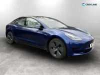 Used Tesla Model 3 Standard Range Plus 366 kW (498 HP) 2021 Blue Sedan