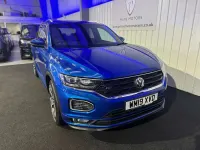 Used VW T-Roc R-line 150 HP (110 kW) 2019 Blue SUV