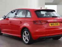 Used Audi A3 Black Edition 2016 Red Hatchback
