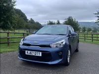 Used Kia Rio 99 HP (72 kW) 2017 Blue Hatchback