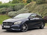 Used Mercedes CLA180 AMG line 122 HP (89 kW) 2017 Blue Sedan