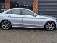 Used Mercedes C220 AMG line 170 HP (125 kW) 2018 Silver Sedan