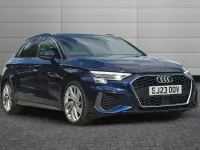 Used Audi A3 S-Line 150 HP (110 kW) 2023 Blue Sedan