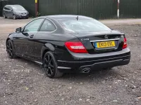 Begagnad Mercedes C220 AMG 2013 Svart Sportkupé