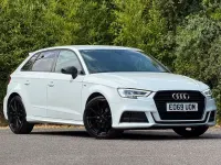 Used Audi A3 Sportback Black Edition 150 HP (110 kW) 2019 White Hatchback
