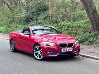 Used BMW 220 Sport Line 190 HP (139 kW) 2016 Red Cabriolet