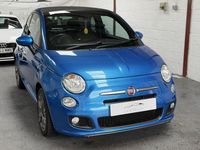 Used Fiat 500 S 69 HP (50 kW) 2014 Blue Cabriolet