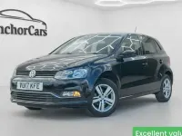 Used VW Polo Match 90 HP (66 kW) 2016 Black Hatchback