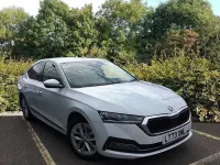Used Skoda Octavia SE L 110 HP (80 kW) 2023 Moon white metallic Hatchback