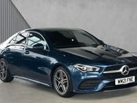 Used Mercedes CLA180 AMG line 136 HP (100 kW) 2021 Blue Sedan