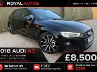 Used Audi A3 Black Edition 2018 Black Sedan