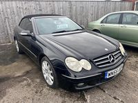 Used Mercedes CLK200 Avantgarde 2005 Black Cabriolet