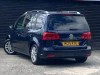 Used VW Touran SE 105 HP (77 kW) 2015 Blue MPV