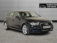 Used Audi A3 S-Line 150 HP (110 kW) 2019 Black Sedan