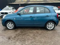 Used Nissan Micra Acenta 80 HP (58 kW) 2015 Blue Hatchback