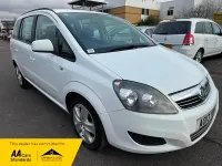Used Vauxhall Zafira 115 HP (84 kW) 2013 White MPV