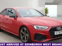 Used Audi A4 Black Edition 150 HP (110 kW) 2020 Red Sedan