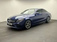 Used Mercedes C300 AMG Line Premium 258 HP (189 kW) 2019 Blue Sedan