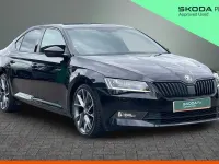 Used Skoda Superb SportlinePlus 110 HP (80 kW) 2019 Black magic pearlescent Hatchback
