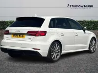 Used Audi A3 Sportback Black Edition 150 HP (110 kW) 2018 White Hatchback