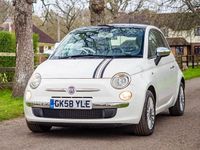 Used Fiat 500 Lounge 69 HP (50 kW) 2008 White Hatchback