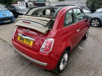 Used Fiat 500 69 HP (50 kW) 2016 Red Cabriolet