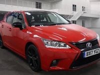Used Lexus CT200h Sport Line 2017 Red/black Hatchback