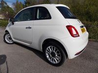 used Fiat 500 1.2 Pop Star 3dr White Full Service History £20 Tax