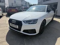 Used Audi A4 Black Edition 245 HP (180 kW) 2019 White Sedan