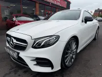 Used Mercedes E220 AMG Line Premium 194 HP (142 kW) 2018 White Coupe