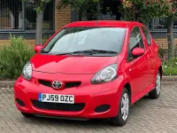 Used Toyota Aygo 67 HP (49 kW) 2009 Red Hatchback
