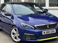 Used Peugeot 308 GT-line 130 HP (95 kW) 2018 Blue Hatchback