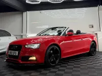 Used Audi A5 Cabriolet S-Line 177 HP (130 kW) 2013 Red Cabriolet