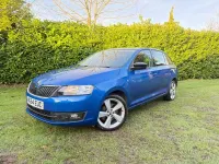 Used Skoda Rapid Sport 105 HP (77 kW) 2014 Blue Hatchback