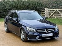 Used Mercedes C220 AMG line 2018 Blue Estate